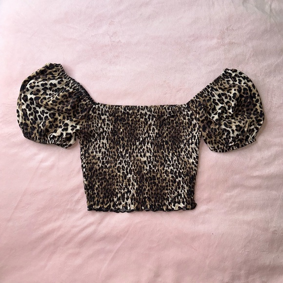 SMOCKED LEOPARD PRINT TOP & SKIRT SET • SIZE S • FASHION NOVA • NWT - Picture 2 of 7